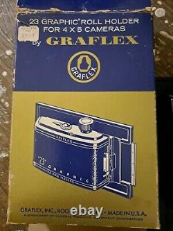 23 Graflex 4x5 Camera Back Made Usa Rochester Ny