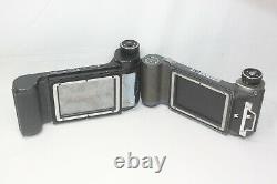 AS IS Mamiya Press Camera Silver with Film Back 6x9