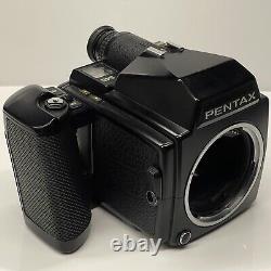 AS IS Pentax 645 Medium Format Camera Body 120 Film Back From JAPAN