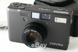 A- Mint CONTAX T3 D Black Data Back 35mm Point & Shoot Film Camera withBox 6186