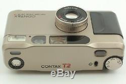 As-is IN CASE Contax T2 D Data Back Titan Crome Film Camera From Japan #683
