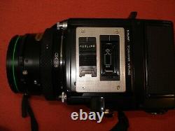 Bronica ETRS camera complete with lens, waist level finder and 120 film back