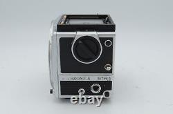Bronica ETRSi Medium Format Chrome Camera witho finder, film back, side crank