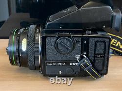 Bronica ETRSi, Prism, 75mm f2.8 Zenzanon E II lens, 120 Back 6x4.5 film camera