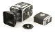 Cla'd Hasselbladski Kiev-88cm 6x6 Medium Format Film Camera With Lens & 2 Backs