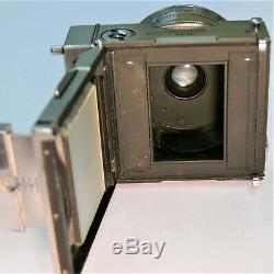 COMPASS LeCOULTRE CAMERA COMPLETE WITH ROLL FILM BACK, TRIPOD AND MANUALS
