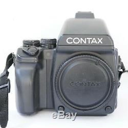 CONTAX 645 AF medium format SLR film camera body with prism finder, film back