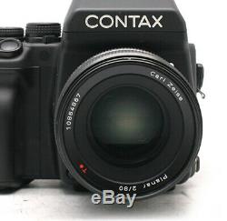 Contax645+80mm f/2 120/220 film back camera