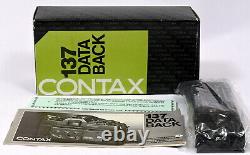 Contax 137 Data Back for Contax 137MD & 137MA Cameras Near Mint in Box