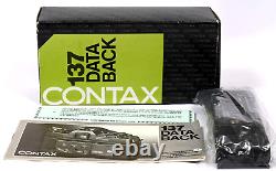 Contax 137 Data Back for Contax 137 MD & 137 MA Cameras Near Mint in Box