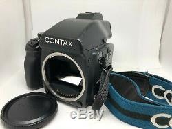 Contax 645 Camera Body + MFB-1A 120/220 Film Back + AE Finder From Japan 1212