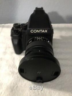 Contax 645 Kit camera, prism meter finder, Film back, 80mm f2 lens