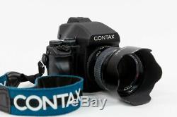 Contax 645 Medium Format SLR Film Camera with 3 lenses, backs, and accesories