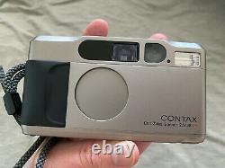 Contax T2 35mm f/2.8 Film Camera Silver (EXCELLENT CONDITION) with data back