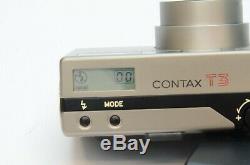 Contax T3 Silver Data Back Point & Shoot Film Camera