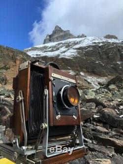 Deardorff V5 OS view camera, with 4x5 & 5x7 backs, Film & 2 holders $1100