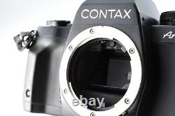 EXCELLENT Contax Aria 35mm film SLR camera + data back D-9 From JAPAN #117