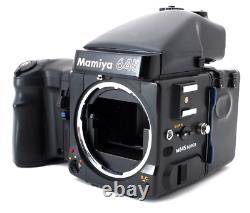 EXC +4 Mamiya M645 Super Film Camera Body AE Finder Grip 120 Back JAPAN 5301