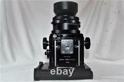 EXC+4 Mamiya RB 67 Pro Film Camera withSekor C 180mm F4.5, Polaroid Back, Chimney