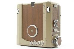 EXC+5 + Back Wista 45 4x5 Large Format Field Film Camera Body Wood grain Japan