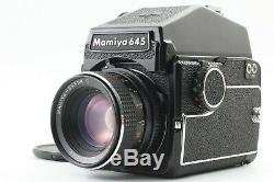 EXC+5 Mamiya M645 Camera with Sekor C 80mm f/2.8 120 Film Back From JAPAN #0102
