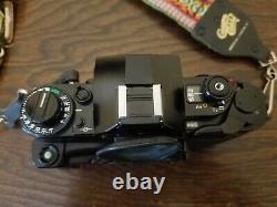 EXC+++++ Canon A-1 MF Film Camera, 50mm 1.4 FD Lens, Motor Drive MA, Data Back A