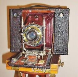 Eastman Kodak Cartridge No 4 Camera with 4 x 5 sheet film back includes 2 holders