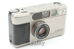 Exc5+ Contax T2 35mm Point & Shoot Film Camera Silver Date Back From JAPAN