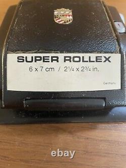 Exc+4 Linhof Super Rollex 6x7 / 2¼x2¾ in. 120 Film Back for 4x5 Camera