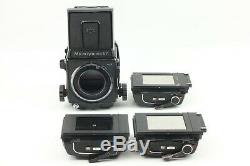 Exc+4 Mamiya RB67 Pro S Film Camera Body + 120 film back x3 from Japan 357