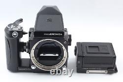 Exc+4 with Grip Bronica ETR Medium Format Camera 120 Film Back Finder From JAPAN