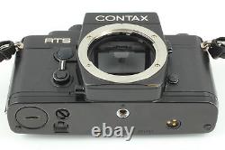 Exc+5 Contax RTS 35mm SLR Film Camera black body withSrap & Date Back From JAPAN