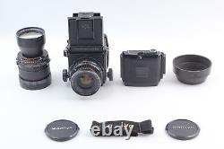 Exc+5 Mamiya RB67 Pro Film Camera 90mm 250mm 2 Lens 120 Film Back From JAPAN