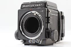 Exc+5 Mamiya RB67 Pro S Medium Format Camera with 6x8 Roll Film Back From JAPAN