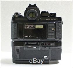 Exc+5 Nikon F3 HP F3P Press SLR 35mm Film Camera MD-4 Data Back + MF-6 JN1095