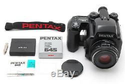 Exc+5 Pentax 645N Camera SMC FA 75mm F2.8 Lens 120 Film Back From JAPAN #841