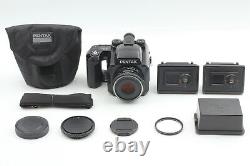 Exc+5 Pentax 645N SMC FA 75mm f/2.8 Lens 120 & 220 Film Back Camera From JAPAN