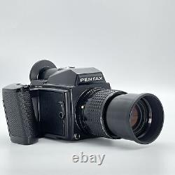 Exc+5 Pentax 645 Film Camera SMC A 150mm f3.5 Lens with120 Film back From JAPAN