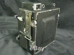 GRAFLEX SPEED GRAPHIC 4X5 CAMERA KIT With 135mm CASE FLASH 120 BACK FILM HOLDERS +