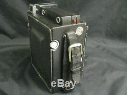 GRAFLEX SPEED GRAPHIC 4X5 CAMERA KIT With 135mm CASE FLASH 120 BACK FILM HOLDERS +