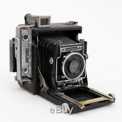 Graflex Speed Graphic Camera w. Zeiss Tessar 105mm f/4.5 Lens & RH/10 Film Back