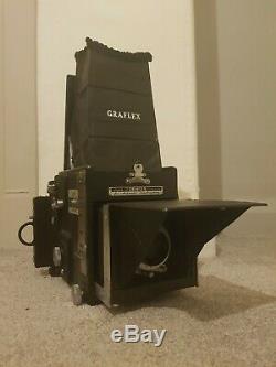 Graflok back Graflex RB Super D 4x4 Film Camera Kodak 152mm f4.5 Lens 4x5 film