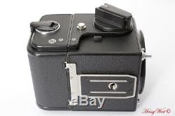 Hasselblad 500CM Medium Format Black Camera + A12 Film Back + Waist Finder