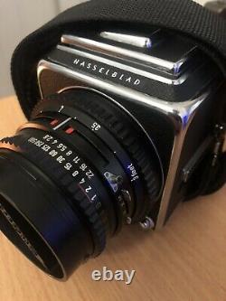 Hasselblad 500C/M 500CM Film Camera, with Carl Zeiss Planar T 2.8/80 & A12 Back