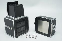 Hasselblad 500C/M 500CM Film Camera, with Waist Level Finder & A12 II Back, Silver