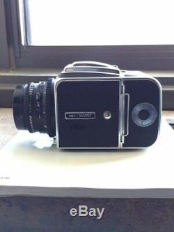 Hasselblad 500C film camera with Zeiss 80mm lens, 2 film backs and extras