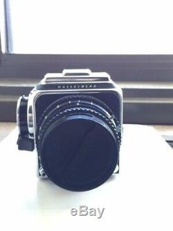 Hasselblad 500C film camera with Zeiss 80mm lens, 2 film backs and extras