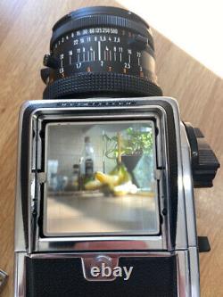 Hasselblad 500 CM Camera body+ 80mm CF T + Film Back + WLF