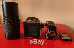 Hasselblad 501CM Camera Body, Zeiss Lens Sonnar 5,6/250 T, Film Back Mag (24)