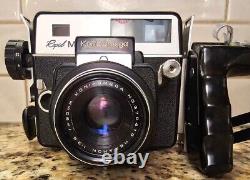 Koni Omega Rapid M 6x7 120 Camera with HEXANON 90mm F3.5 with Film Back 1964 Rare